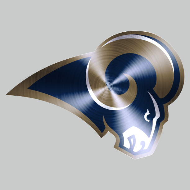 Los Angeles Rams Stainless steel logo iron on paper